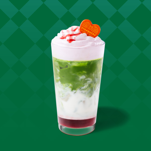 冰黑櫻桃風味抹茶豆奶那堤