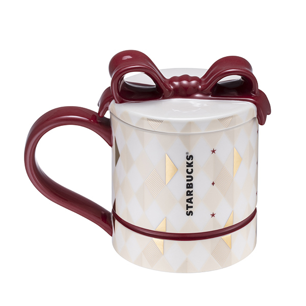 紅緞帶禮物馬克杯組