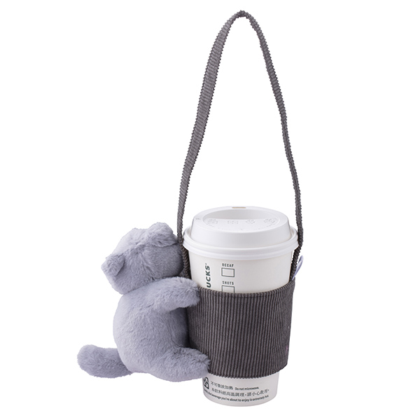 抱抱灰貓咪單杯提袋