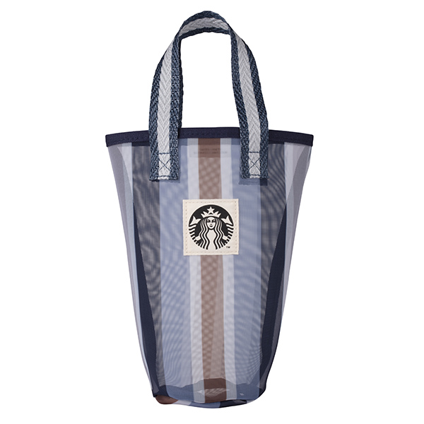 星質感直紋網布隨行杯袋