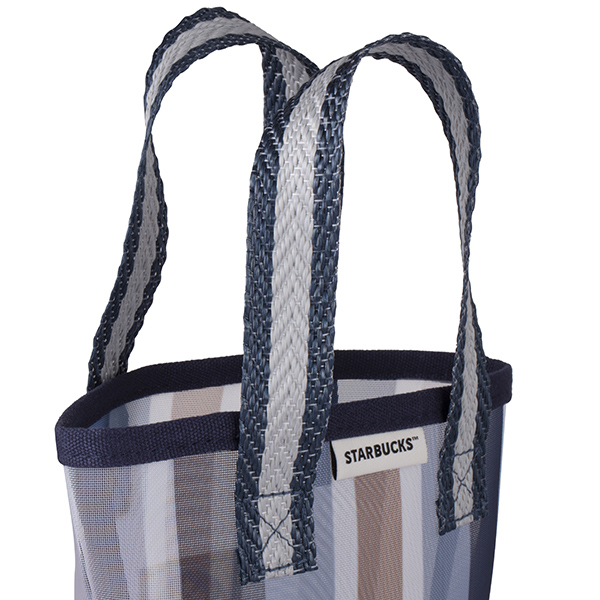 星質感直紋網布隨行杯袋