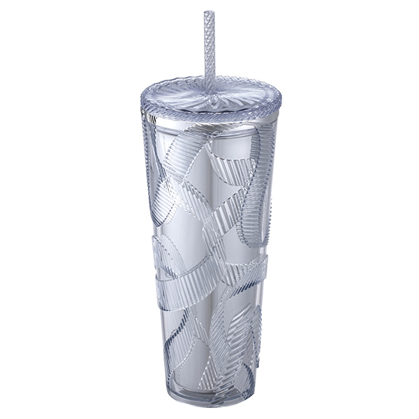 24OZRibbon銀TOGO冷水杯