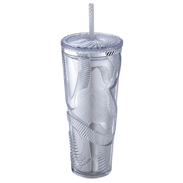 24OZRibbon銀TOGO冷水杯