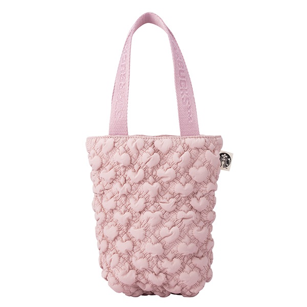 粉雲朵尼龍隨行杯袋