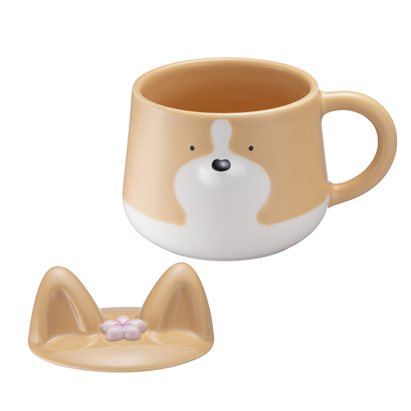 柯基賞櫻馬克杯