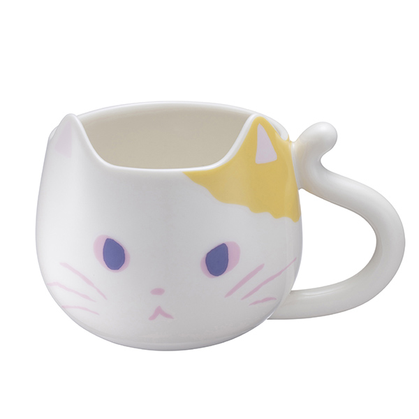 白貓花漾馬克杯 