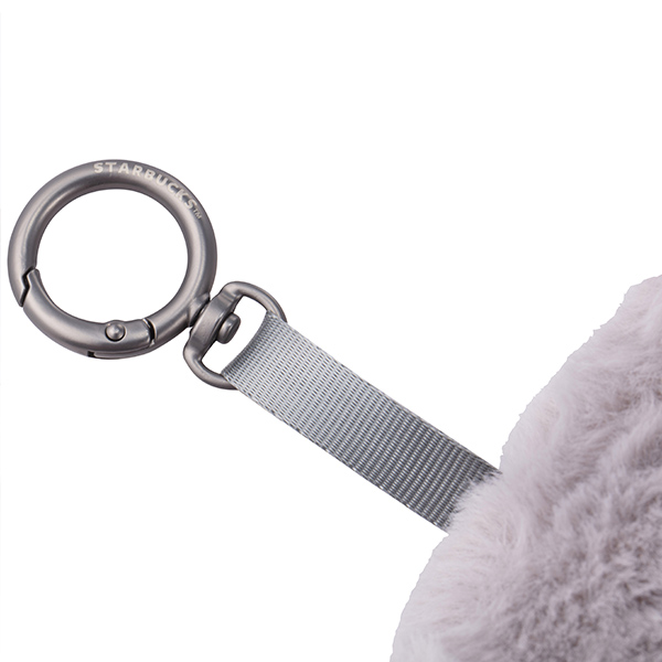 灰貓絨毛零錢包