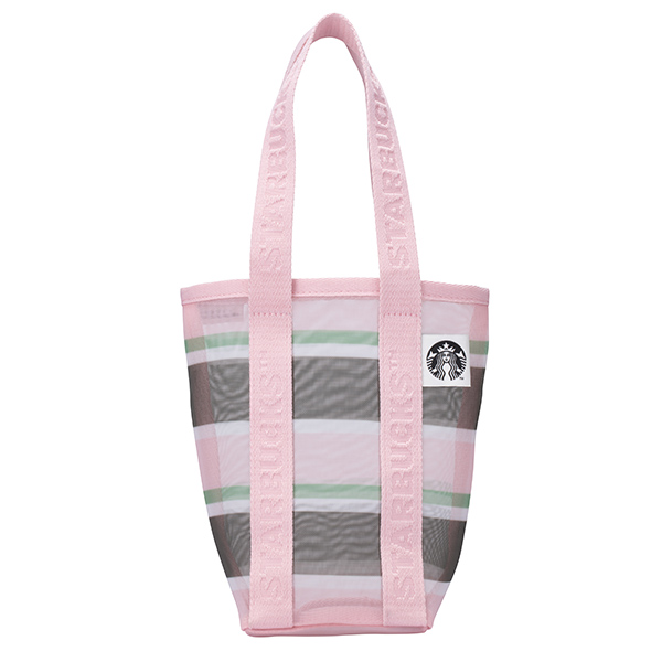 春日條紋網布隨行杯袋 