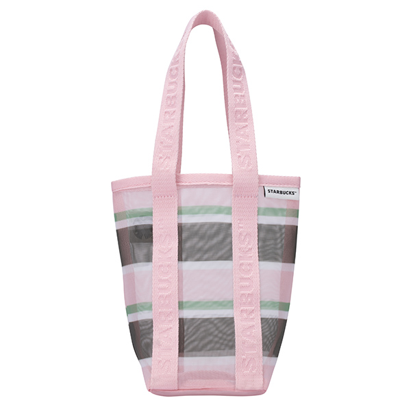 春日條紋網布隨行杯袋