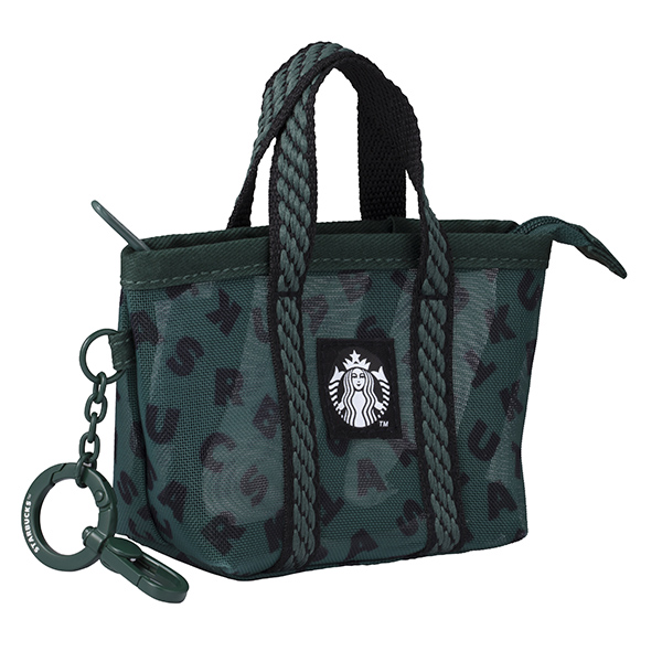 綠色品牌網布零錢包