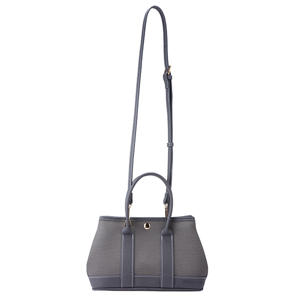 灰色女神皮革提背袋