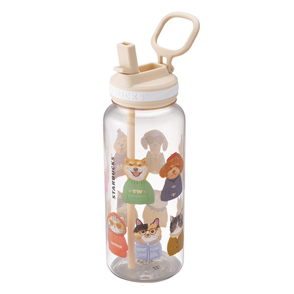 32OZ暖棕毛孩冷水壺