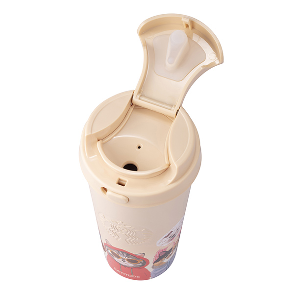 16OZ毛孩好友不鏽鋼彈蓋杯