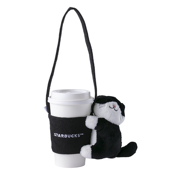 抱抱黑白貓咪單杯提袋 