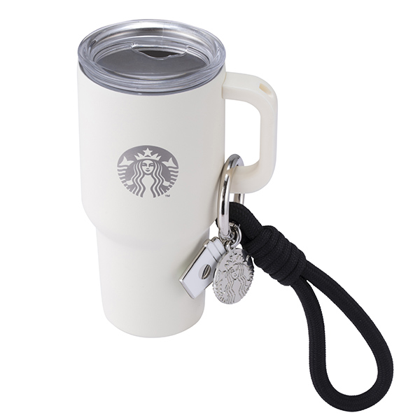 白雷雕女神不鏽鋼杯吊飾